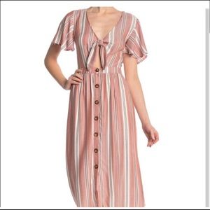 Mimi Chica Striped Midi Dress